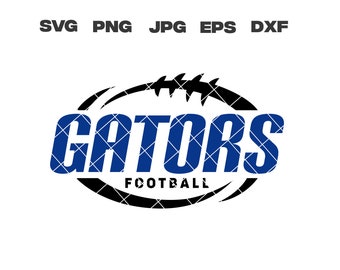 Gators SVG, Gators football SVG, équipe de football, svg, png, jpg, dxf, eps, fichiers Cricut, téléchargement numérique, Silhouette, téléchargement immédiat