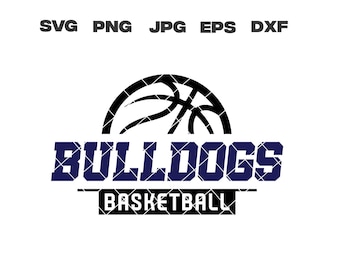 Bulldogs SVG, Bulldogs Basketball SVG, Basketball Team, svg, png, jpg, dxf, eps, Cricut File, Digital Download, Silhouette, Instant Download