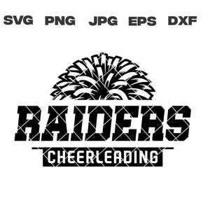 Raiders SVG, Raiders Cheerleading SVG, Cheerleading svg, png, jpg, dxf, eps, Cricut Files, Digital Download, Sublimation, Vector
