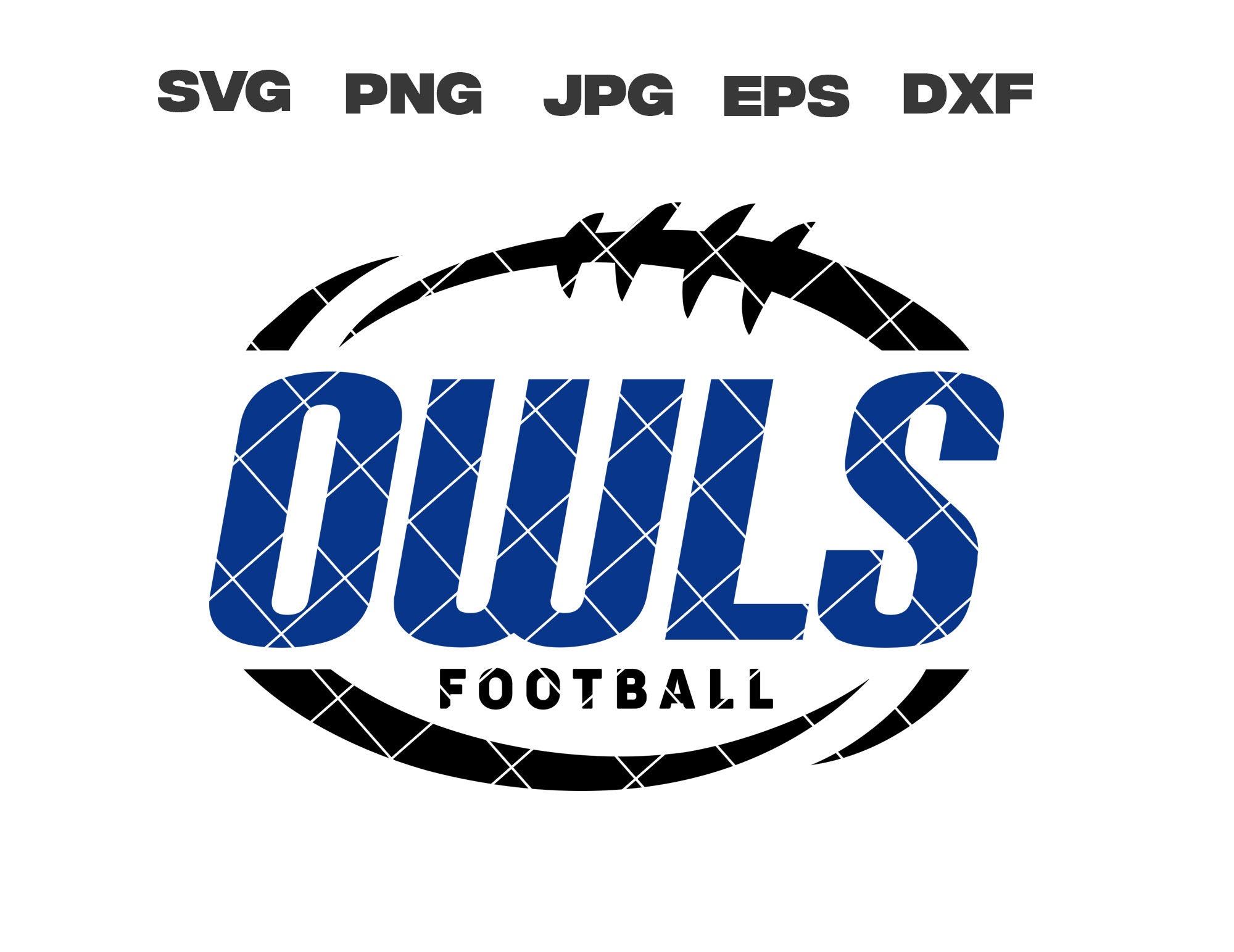 Owls SVG, Owls Football SVG, Football Team, svg, png, jpg, dxf, eps, Cricut Files, Digital Download,