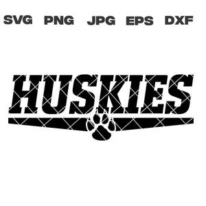 Huskies svg, Huskies, School Mascot Clipart, svg, dxf, eps, png, jpg, sublimation, cut files for cricut, silhouette, vector, digital