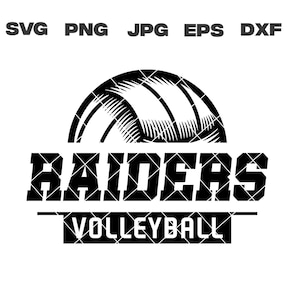 Raiders SVG, Raiders Volleyball SVG, Volleyball svg, png, jpg, dxf, eps, Cricut Files, Digital Download, Silhouette, Instant Download
