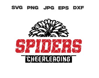 Spiders SVG, Spiders Cheerleading SVG, Cheerleading svg, png, jpg, dxf, eps, Cricut Files, Digital Download, Sublimation, Vector