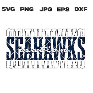 Seahawks SVG, Seahawks Football SVG, Equipo de fútbol SVG, Archivos Cricut, Descarga digital, Diseño de camisetas, Archivos de silueta, Descarga instantánea
