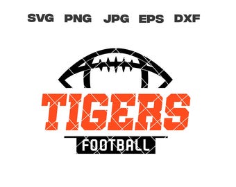 Tigers SVG, Tigers Football SVG, Football Team, svg, png, jpg, dxf, eps, Cricut Files, Digital Download, Silhouette, Instant Download