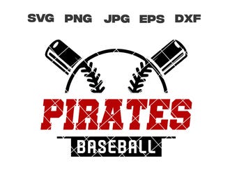 Pirates SVG, Pirates Baseball SVG, Baseball Team, svg, png, jpg, dxf, eps, Cricut Files, Digital Download, Silhouette, Instant Download