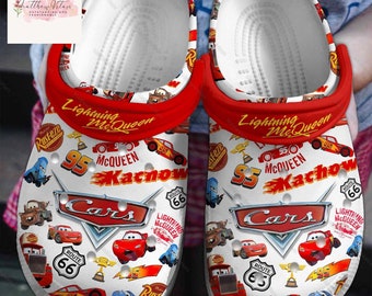 Lightning McQueen Shoes, Cars Movie Shoes, Disney Car Sandals, Pixar Car Summer Shoes, Mcqueen Cars Shoes, Birthday Gift