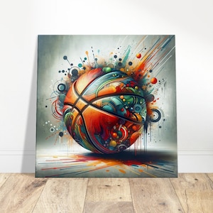 Urban Hoops: Graffiti Basketball Art Canvas Print