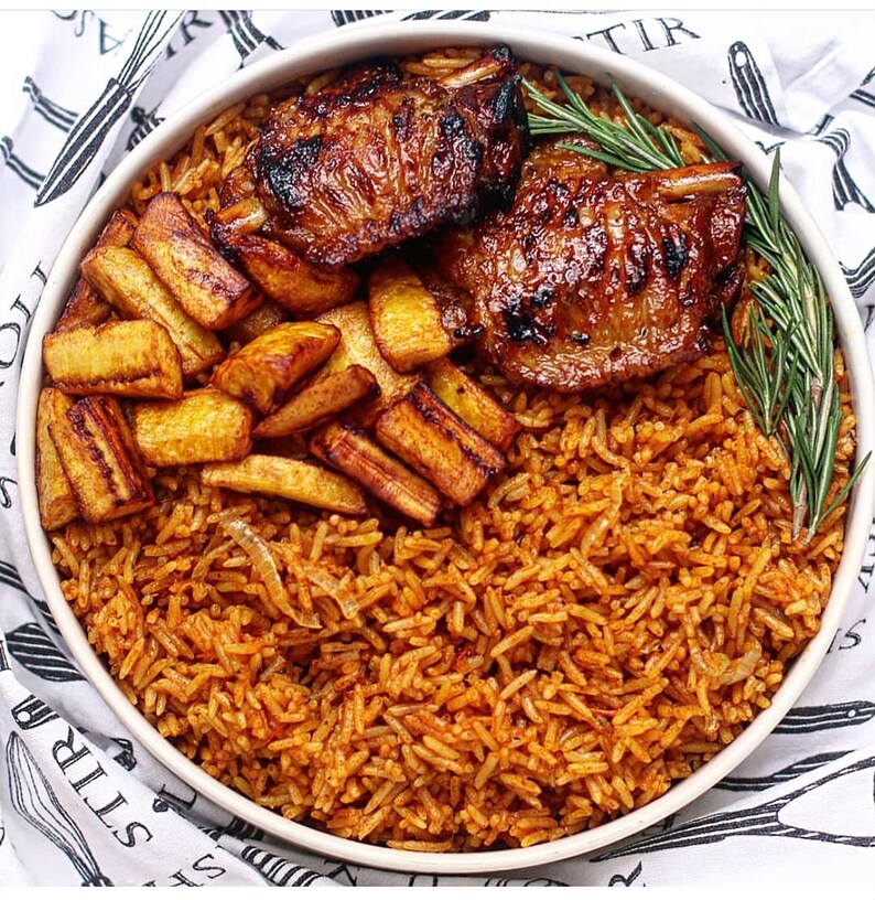 Jollof rice, West Africa jollof rice, afrofoodgermany, tomatoes based rice Bild 1