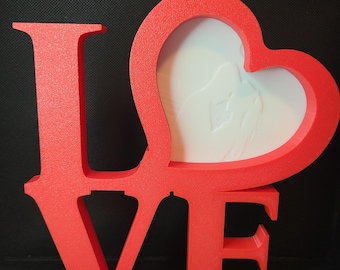 Love Picture Frame Lithophane Customizable Valentines Day Gift