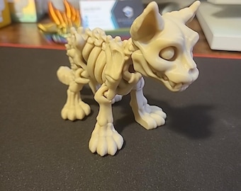 Articulated Skeleton Pet Fidget Toy, 3D Printed PLA Figure