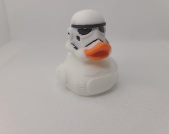 Storm Trooper Duck 3D Printed Mini Size Star Wars Mando Gift Birthday Nerd Geek