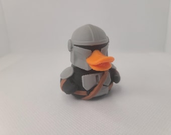 Mando Duck 3D Printed Mini Size Star Wars Mandalorian Gift Birthday Nerd Geek