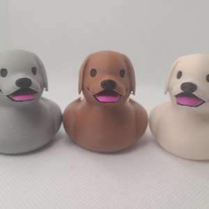 Lab Duck 3D Print Mini Size Dog Cute Caine Gift Pet Animal Labrador Puppy Cruise Duck