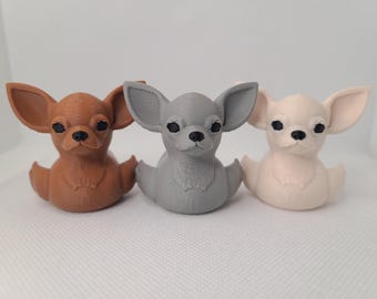 3D Printed Chihuahua Duck Figurine, Pet Lover Gift