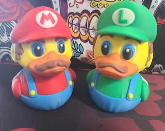 3D Printed Super Mario Bros Ducks Set, Jeep Duck Toy