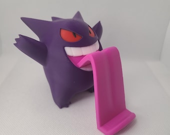 3D Printed Gengar Phone Stand: Pokemon Card, Tablet Holder