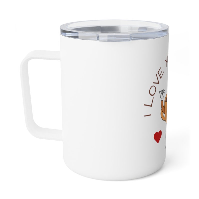 I LOVE YOU A LATTE Insulated Coffee Mug zdjęcie 3