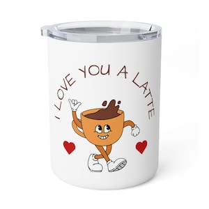 I LOVE YOU A LATTE Insulated Coffee Mug zdjęcie 1