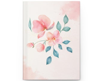 Artistic Flower Printed Hardcover Journal (Matte)