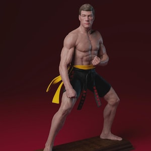 Jean-Claude Van Damme Statue – Hand Painted Display Piece