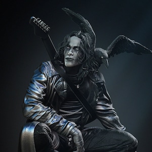 Hand-Painted The Crow Figurine from The Crow Movie