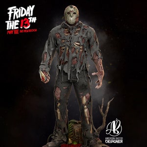 Jason Voorhees Hand-Painted Figurine - Tough Resin Halloween Collectible