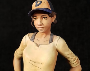 Clementine Handbemalte Figur - Walking Dead Sammler Statue