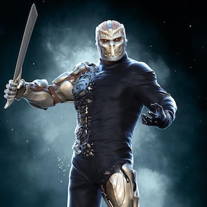 Jason X Collectible Figurine - Hand-Painted Futuristic Horror Decor