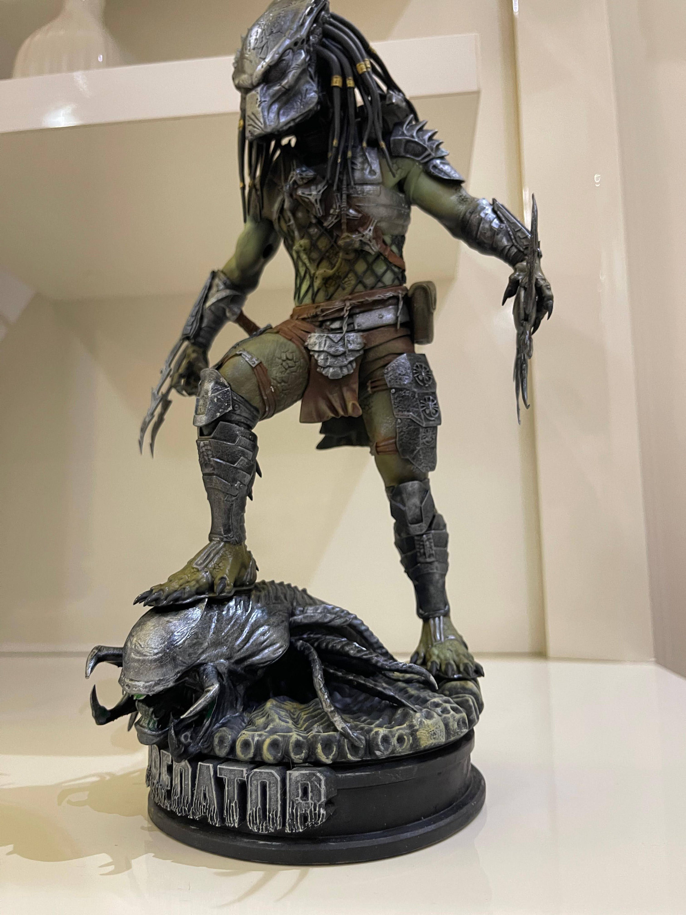 Handmade Painted Predator Wolf Collectible Figurine - Etsy