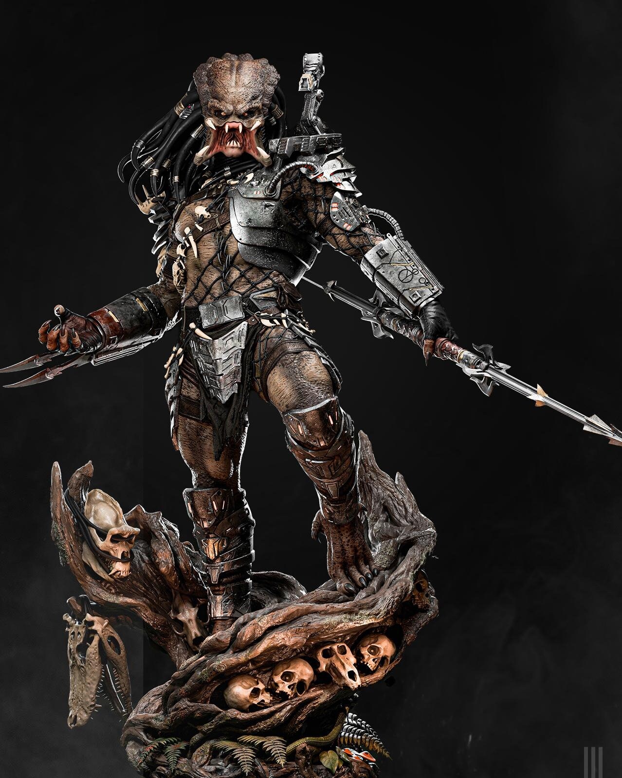 Vicious Predator Figure - Hand Painted Sculpture. Perfect