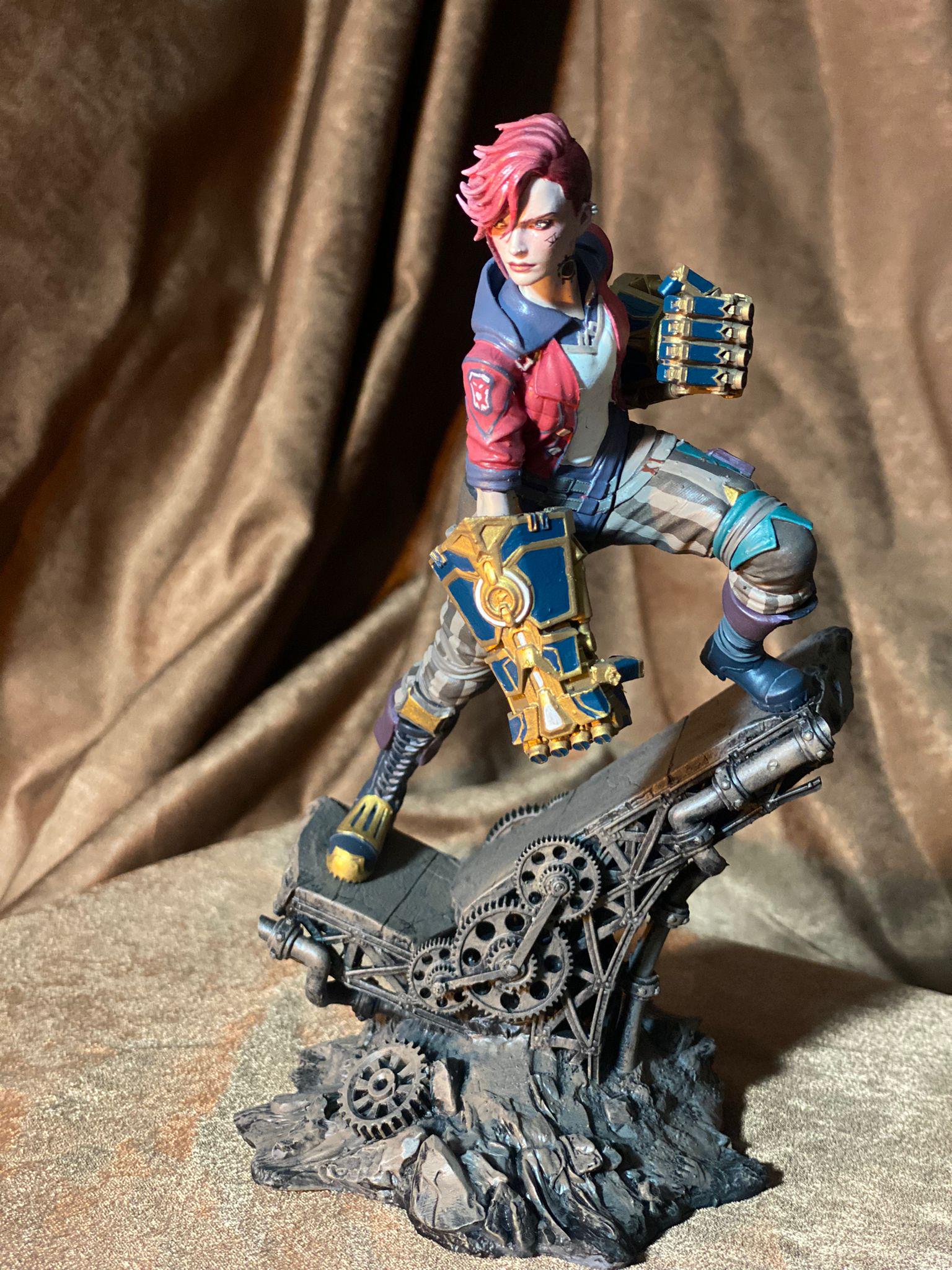 Hand Painted Vi Figurine - League of Legends Collectible - Etsy