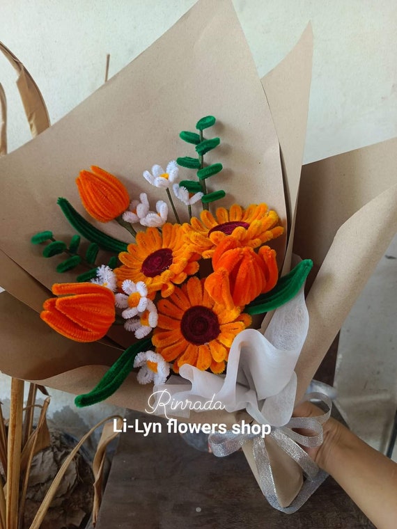 Flowers From Velvet Wire - Etsy
