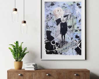 Indomabile - Collage a tecnica mista