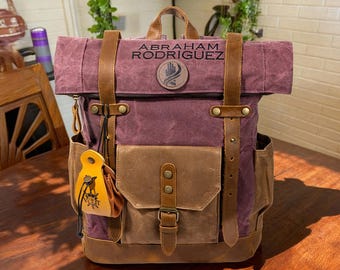 Personalisierte ultimative Game Night Rucksack mit großer Kapazität mit Würfeltasche und Klettverschluss DND Klasse Canvas Bag TTRPG Reisetasche DND Geschenke