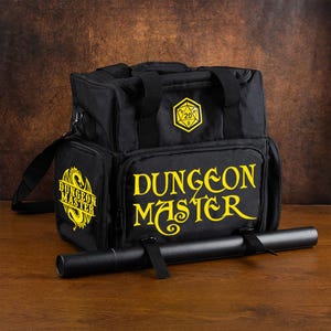 DND Bag von Halte-Dragon Großraum Rucksack, Tabletop RPG Zubehör Tasche für Miniaturen, Würfel, Karte, Buch und Token, DND Würfeltasche