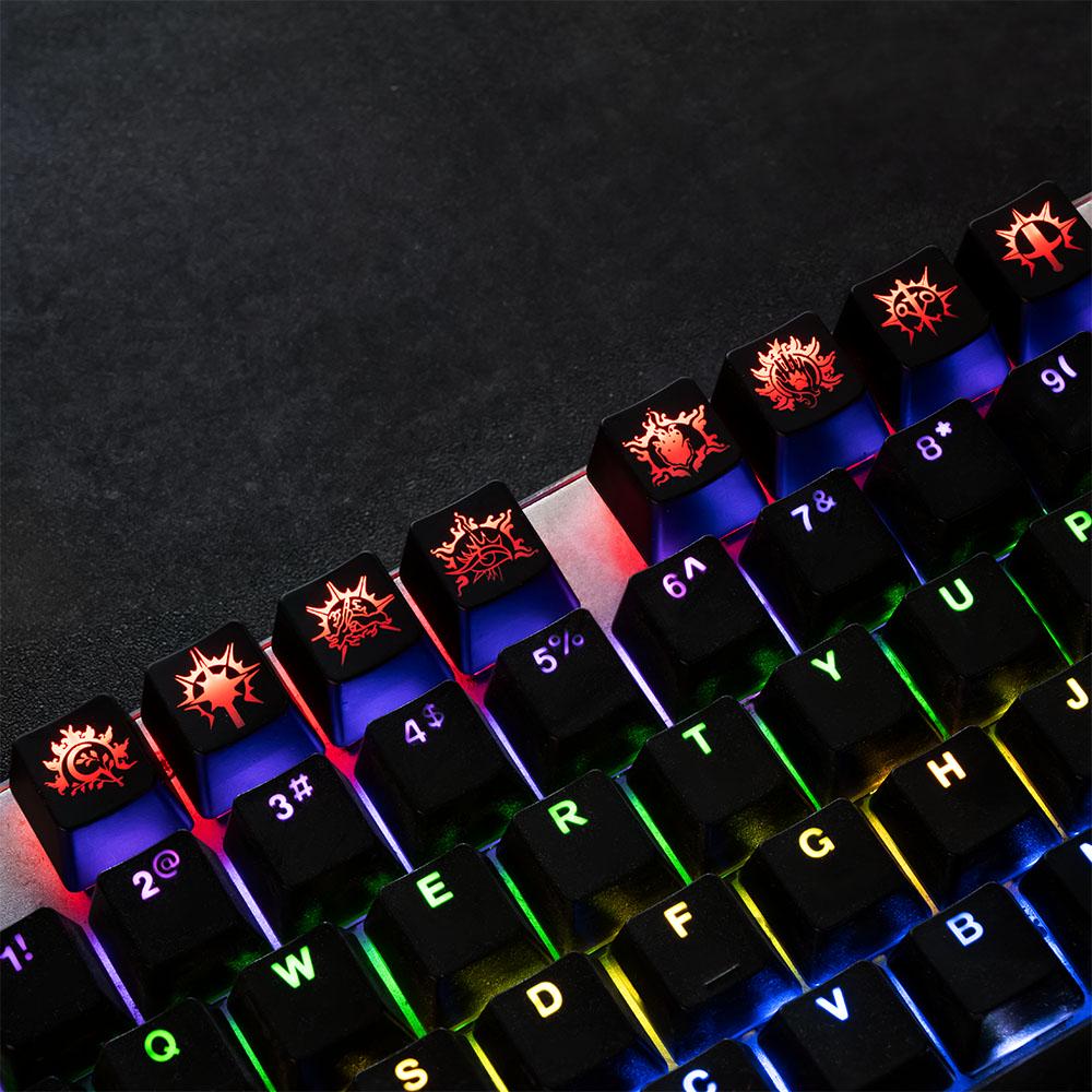 DND Class Keycap Set, Baldurs Gate Keycap Set, Artisan Keycaps, Custom ...