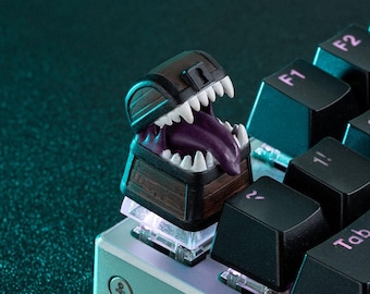 Baby Mimic Chest Keycap for Cherry MX Keyboard, Artisan Keycap, Hand Painted Cute Keycap Designs, Gifts for DND Players