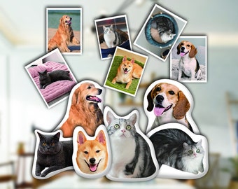 Almohada personalizada para mascotas, foto de perro, almohada con foto de gato y perro en 3D, almohada personalizada para mascotas, regalos conmemorativos para mascotas, regalo para amantes de las mascotas, almohada para perros