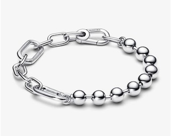Pandora Me Perlenkette Charms Armband, S925 Sterling Silber passend für europäische Bettelarmbänder, Geschenk für Sie