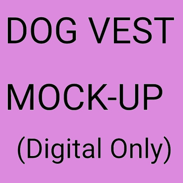 DOG VEST MOCKUP | Working Dog | Service Dog | Emotional Support Animal | Dog Gear