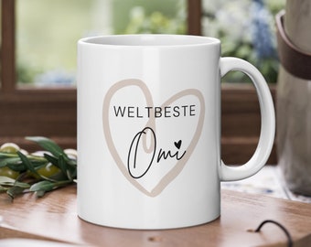 Weltbeste Omi Tasse - Geschenk für Oma - Oma Geburtstagsgeschenk - Omi Kaffeetasse - Oma Geschenkidee - Beste Oma der Welt Tasse - Geschenk