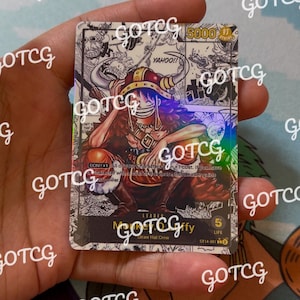 Luffy Custom Leader Manga - noir ST14 - holographique fait main - proxy personnalisé OPTCG