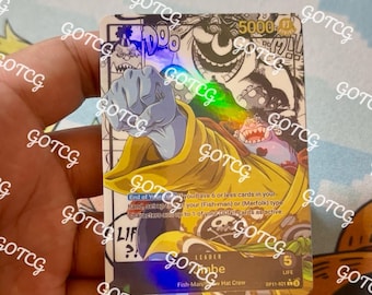 Jinbe Custom Leader Manga - Green OP11 - Holographic Handmade - Custom Proxy OPTCG
