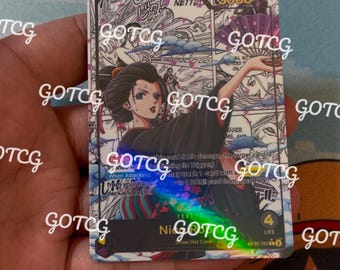 Nicole Robin Custom Anführer Manga - Lila Gelb OP09 - Holographisch Handgemacht - Custom Proxy OPTCG