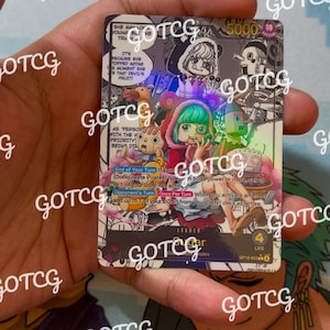 Sugar Custom Leader Manga - Rouge violet OP10 - Holographique fait main - Proxy personnalisé OPTCG