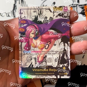 Reiju Custom Leiter Manga - Blau Lila OP06 - Holographisch Handgemacht - Custom Proxy OPTCG