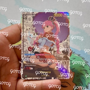 Perona WAIFU Custom Leader Manga - Vert noir OP06 - Holographique fait main - Proxy personnalisé OPTCG