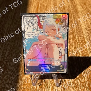 Leader personnalisé Waifu Yamato - OPTCG - vert jaune - holographique fait main - proxy personnalisé