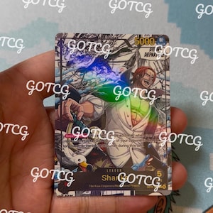 Shanks Custom Leiter Manga - Rot OP09 - Holographisch Handmade - Custom Proxy OPTCG